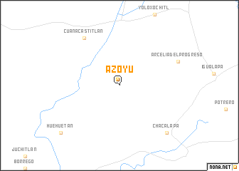 map of Azoyú
