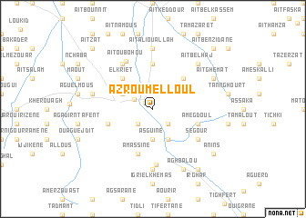 map of Azrou Melloul