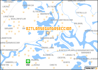 map of Aztlán Segunda Sección