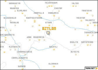 map of Aztlán