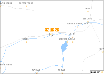 map of Azuara