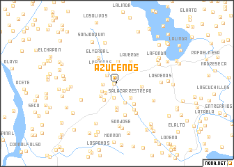 map of Azucenos