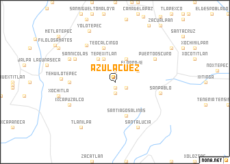 map of Azulácuez