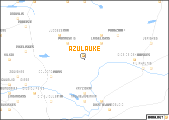 map of Ažulauke