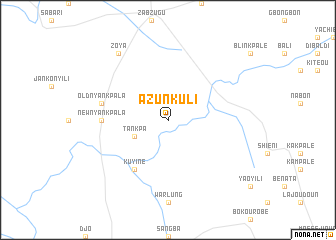 map of Azunkuli