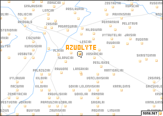 map of (( Ažuolytė ))