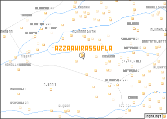 map of Az Za‘āwir as Suflá