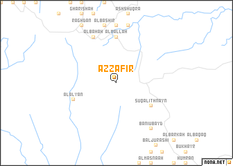 map of Az̧ Z̧afīr