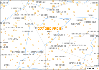 map of Az Zahāyrah