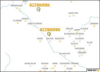 map of Az̧ Z̧āhirah