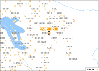 map of Az̧ Z̧āhirah