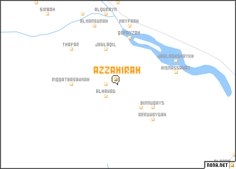 map of Az̧ Z̧āhirah