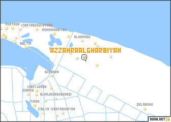 map of Az Zahrāʼ al Gharbīyah