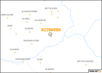 map of Az̧ Z̧ahrah