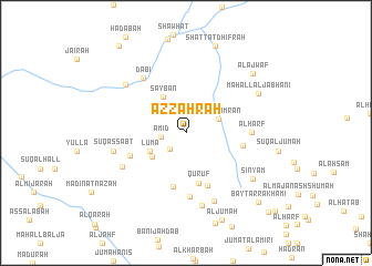 map of Az̧ Z̧ahrah