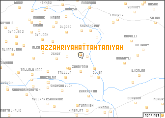 map of Az Zahrīyah at Taḩtānīyah