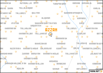 map of ‘Azzām