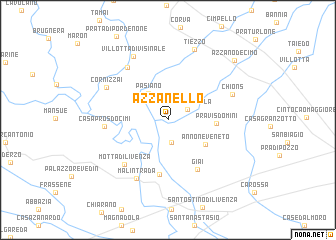 map of Azzanello