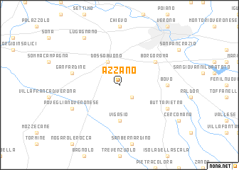 map of Azzano