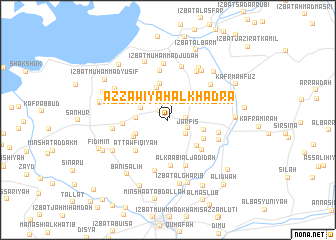 map of Az Zāwiyah al Khaḑrāʼ