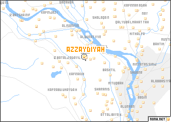 map of Az Zaydīyah