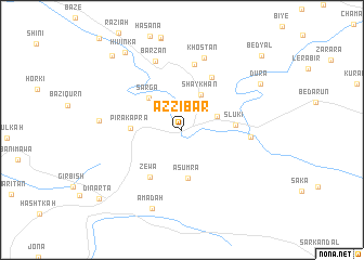 map of Az Zībār