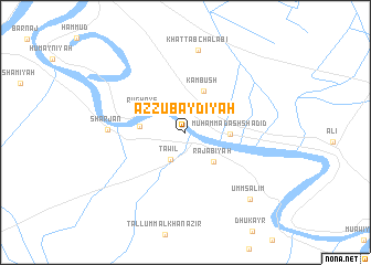 map of Az Zubaydīyah