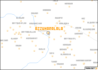 map of Az̧ Z̧uhār al Alá