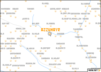 map of Az̧ Z̧uhayr