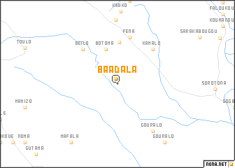 map of Baadala