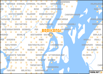 map of Bāaikāndi
