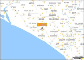 map of Baama