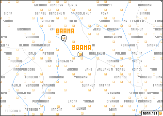 map of Baama