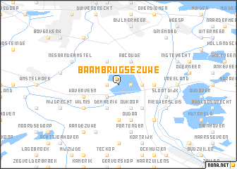 map of Baambrugse Zuwe