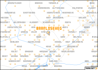 map of Baarloseweg