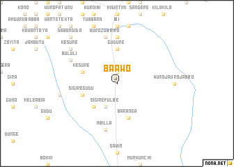 map of Baʼawo