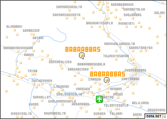 map of Bābā ‘Abbās