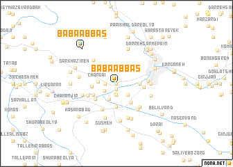 map of Bābā ‘Abbās