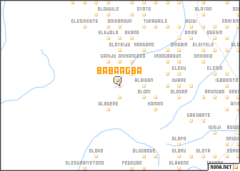 map of Baba Agba