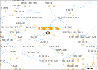 map of Bābā Aḩmad