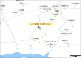 map of Bābā ‘Ālem-e Pā\