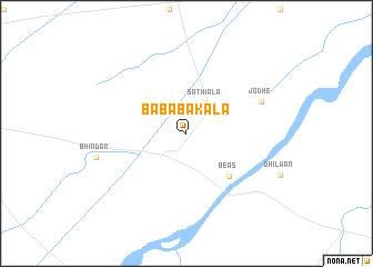 map of Bāba Bakāla