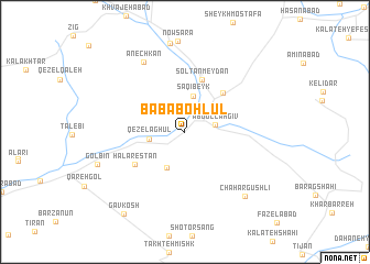 map of Bābā Bohlūl