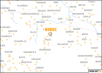 map of Babać