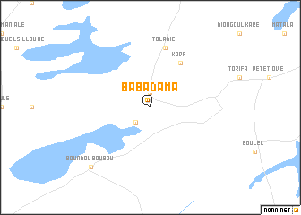 map of Baba Dama