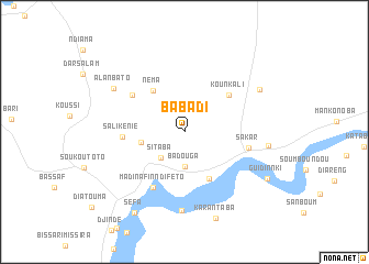 map of Babadi