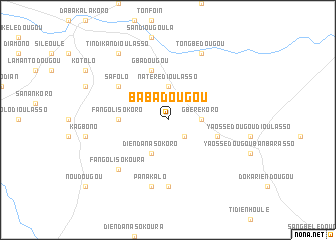 map of Babadougou
