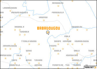 map of Babadougou