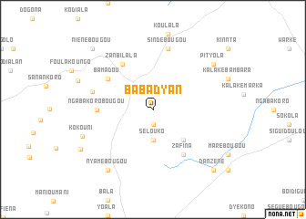 map of Babadyan