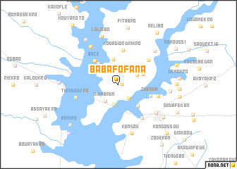 map of Baba Fofana